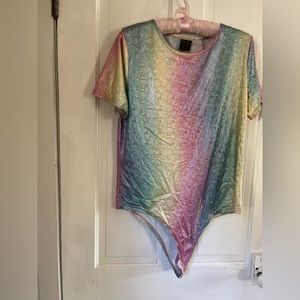 Iridescent Plus Size Bodysuit